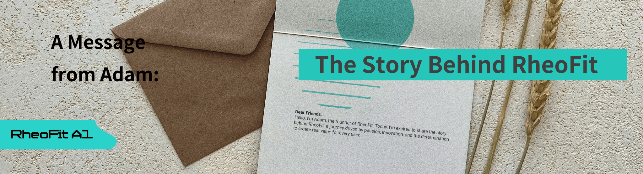 A Message from Adam: The Story Behind RheoFit - RheoFit